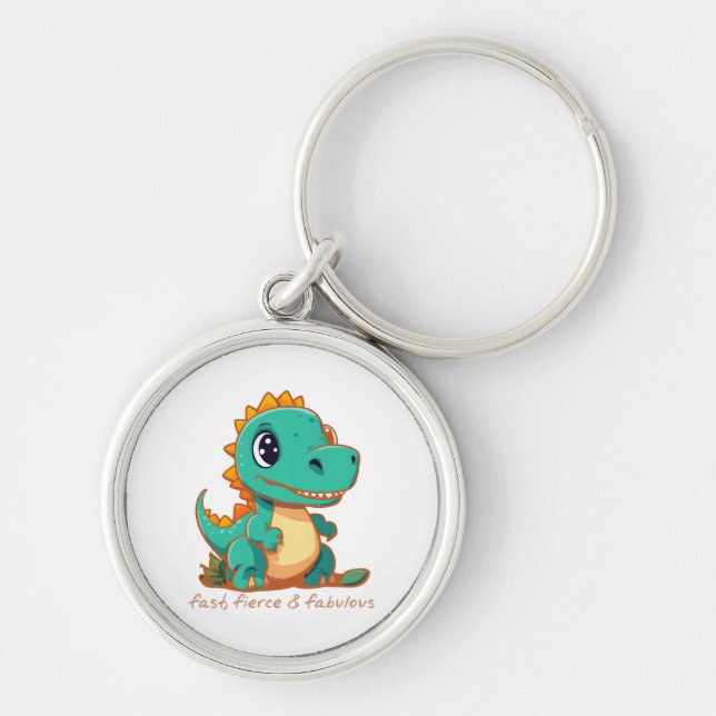 Fierce Dinosaurs Keychain (Front)