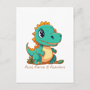Fierce Dinosaurs Postcard