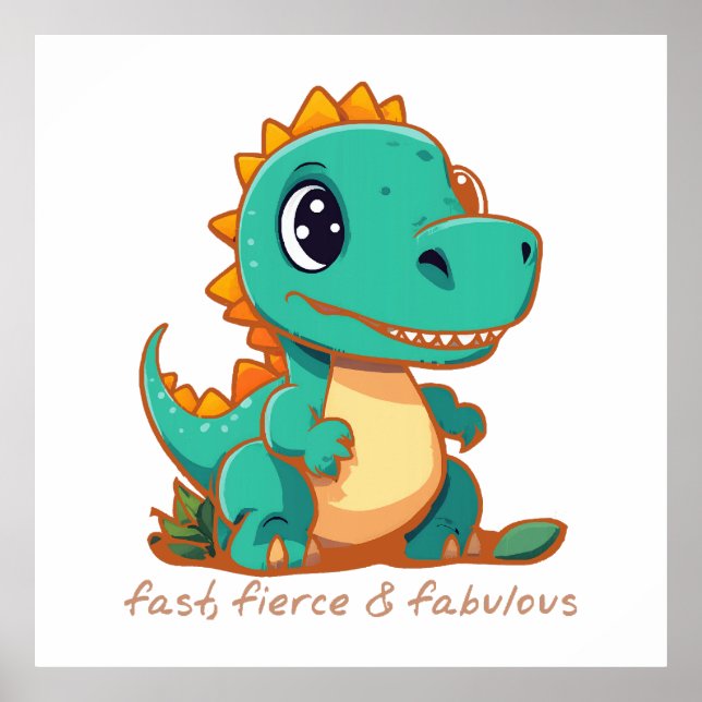 Fierce Dinosaurs Poster (Front)