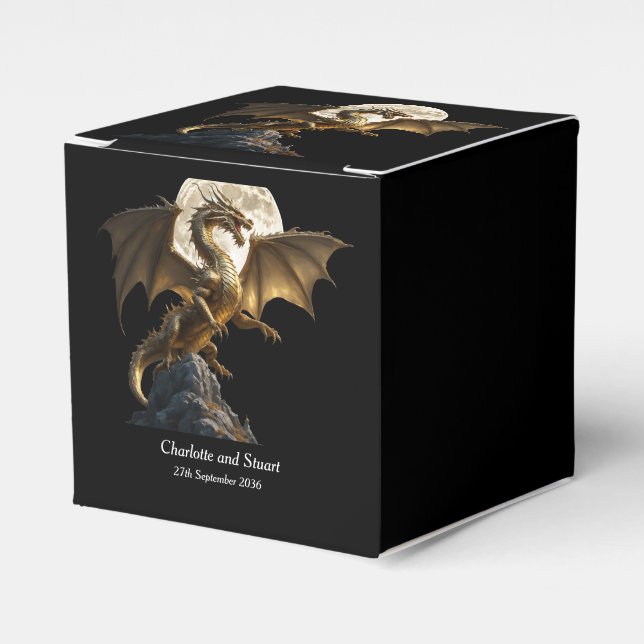 Fierce Dragon Rearing Favor Box (Front Side)