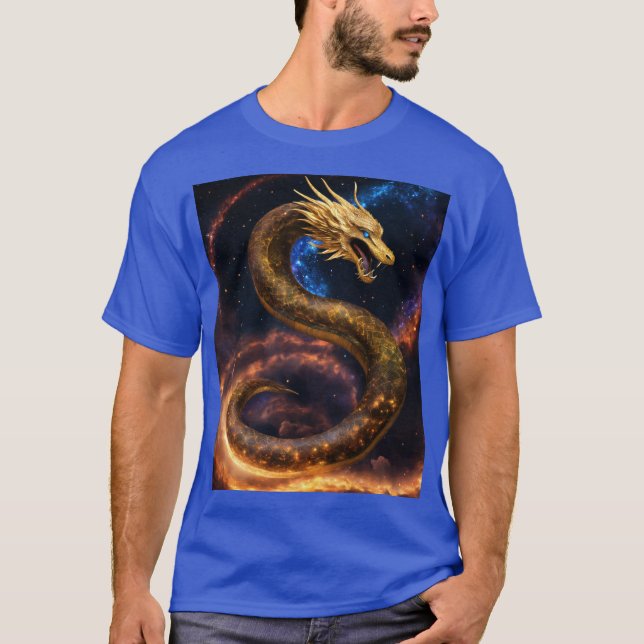 Fierce Dragon Tattoo Design: Symbol of Strength,  T-Shirt (Front)
