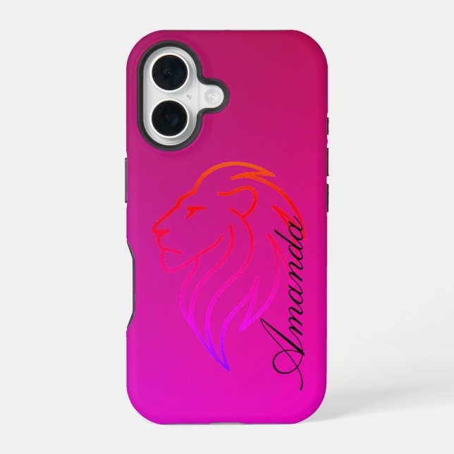 Fierce Elegance: Radiant Identity iPhone 16 Case (Back)
