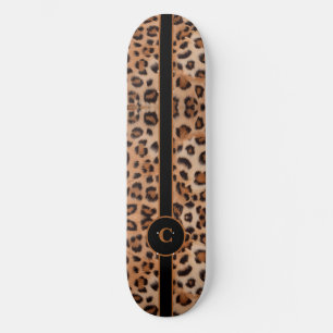 Fierce et Bold Leopard Skateboard personnalisé