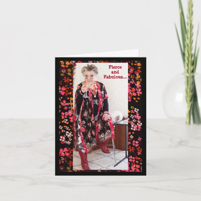 Fierce, Fabulous, 'Lil Forgetful, Distracted  Card (Front)