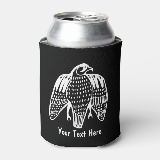 Fierce falcon can cooler - add your own text (Can Front)