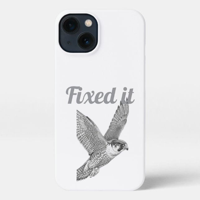 Fierce Falcon Sketch Phone Case (Back)