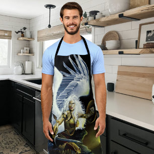 Fierce Fantasy Warrior Angel Sword Apron