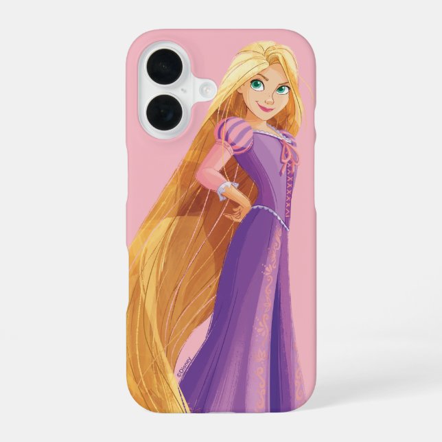 Fierce & Fearless Rapunzel iPhone 16 Case (Back)