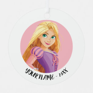 Fierce & Fearless Rapunzel Metal Ornament