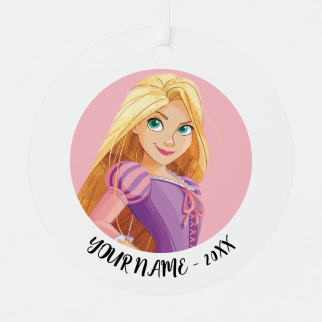 Fierce & Fearless Rapunzel Metal Ornament (Front)