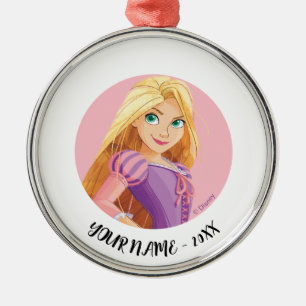 Fierce & Fearless Rapunzel Metal Ornament