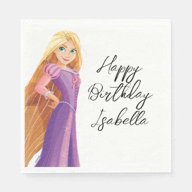 Fierce & Fearless Rapunzel Napkin (Front)