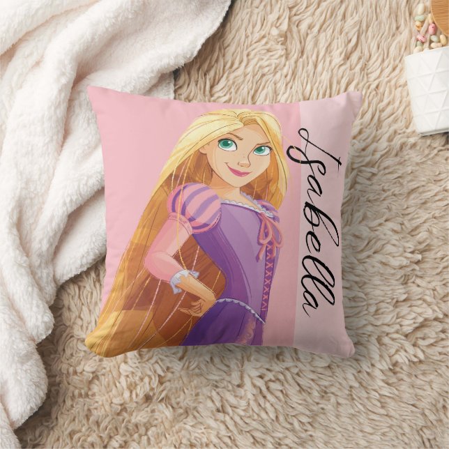 Fierce & Fearless Rapunzel Throw Pillow (Blanket)