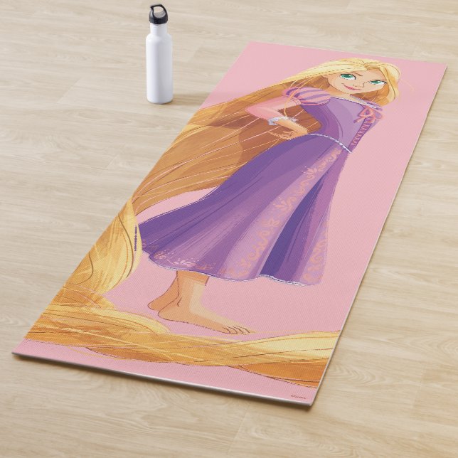 Fierce & Fearless Rapunzel Yoga Mat (In Situ)