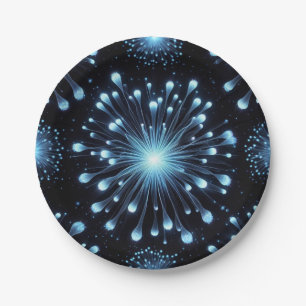 Fierce Fireworks Paper Plate