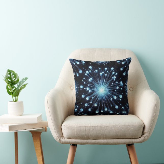 Fierce Fireworks  Throw Pillow (Chair)