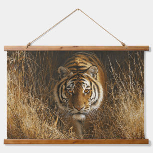 Fierce Golden Tiger Realistic Jungle Wall Art