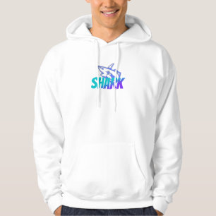 Fierce Gradient Shark Logo   Bold Ocean Hoodie