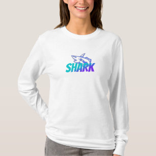 Fierce Gradient Shark Logo Bold Ocean T-Shirt