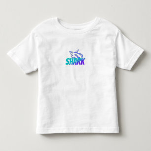 Fierce Gradient Shark Logo   Bold Ocean Vibes Toddler T-shirt