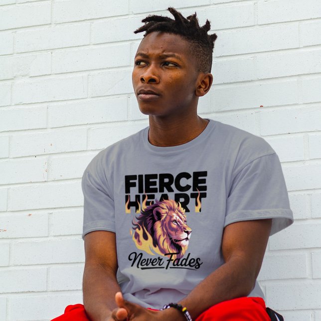 Fierce Heart Never Fades Lion Eyes Adventure  T-Shirt (Creator Uploaded)