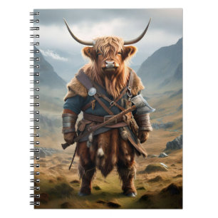 Fierce Highland Warrior: The Courageous Cow Viking Notebook