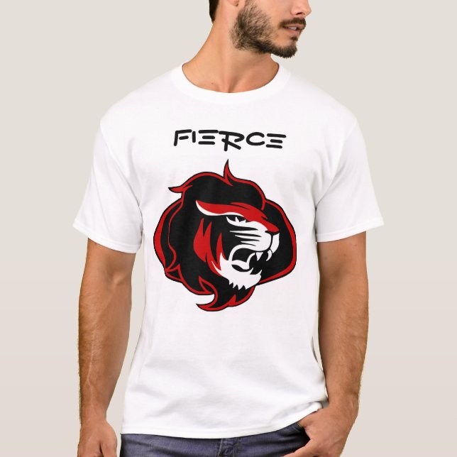Fierce King imprimé T-shirt Homme de base (Devant)