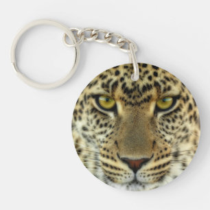 Fierce Leopard Keychain