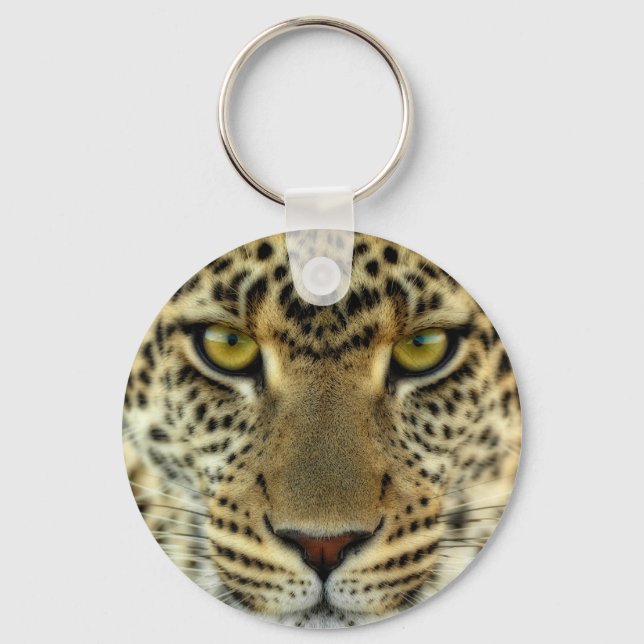 Fierce Leopard Keychain (Front)