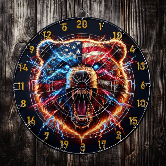 Fierce Lightning Bear and Fiery Strength Dartboard (Creator Uploaded)