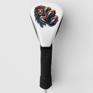 Fierce Lion Face with Claw – Powerful Wild Golf Head Cover