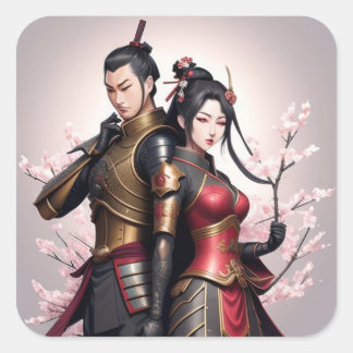 Fierce Love, Soft Edges. Square Sticker