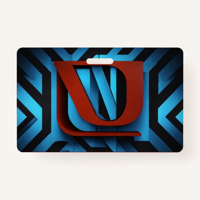 Fierce Netflix Logo on Black and Blue Background- Badge (Front)