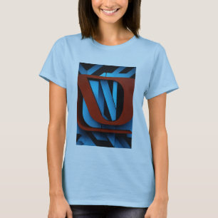Fierce Netflix Logo on Black and Blue Background-  T-Shirt