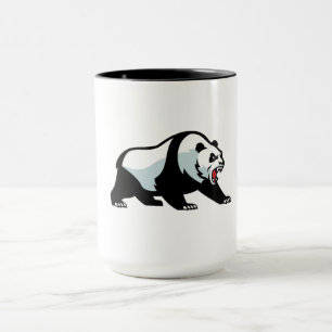 Fierce Panda – Bold Aggressive Emblem T-Shirt Mug