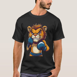 Fierce Punches Ahead With This Cool Lion Boxer Loo T-Shirt