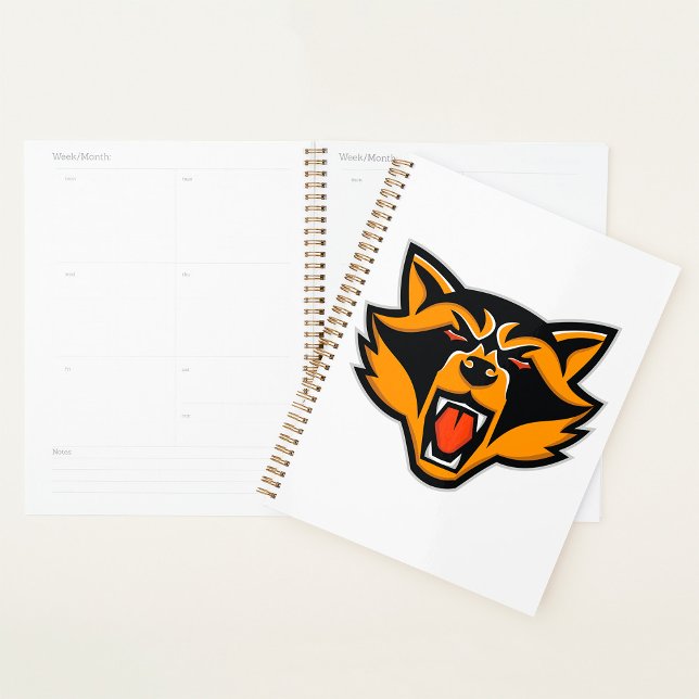 Fierce Raccoon Mascot Bold Wild Animal Graphic  Planner (Creator Uploaded)