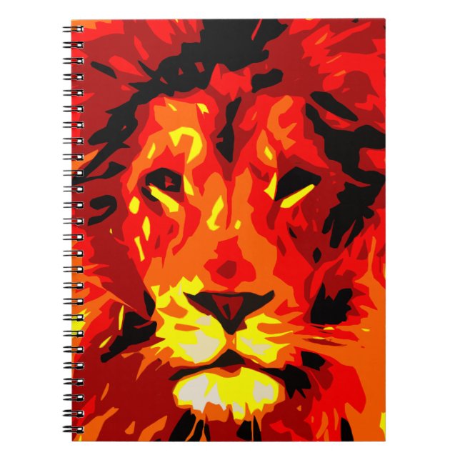 Fierce Red Lion Notebook (Front)