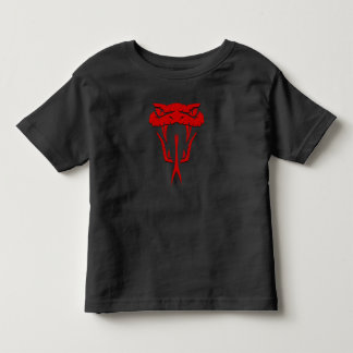 Fierce Red Snake Face Toddler Fine Jersey T-Shirt