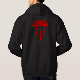 Fierce Red Snake Face Unisex  Hoodie