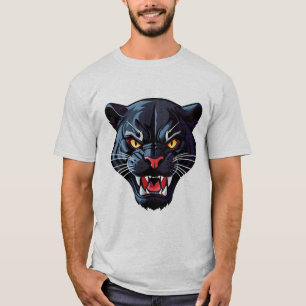 Fierce Roaring Panther Mascot T-Shirt