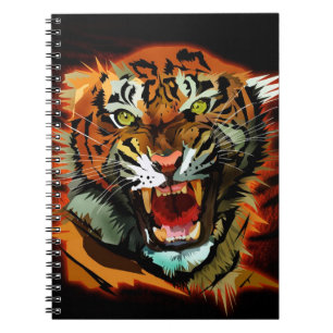 Fierce Roaring Tiger Classic Notebook Bold