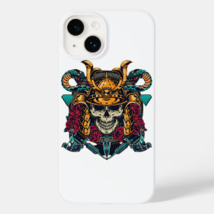 Fierce Samurai Skull Vintage Tattoo Art Case-Mate iPhone 14 Case