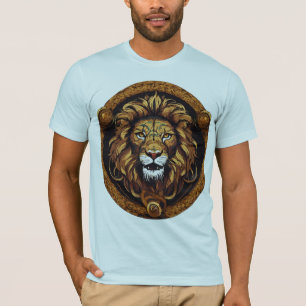 Fierce Serpent King Lion – Stylized Vector T-Shirt