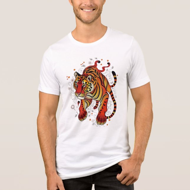 Fierce Spirit Tiger Tri-Blend Shirt (Front)