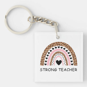 Fierce Teacher Valentine Keychain