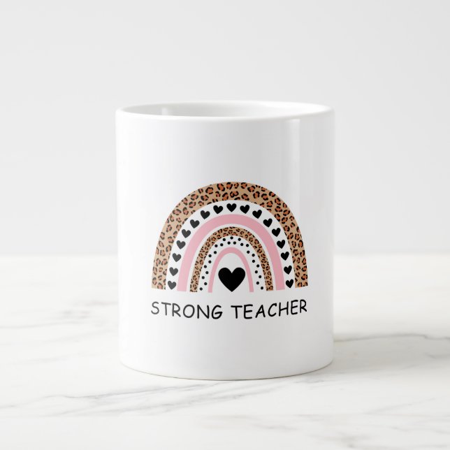Fierce Teacher Valentine Large Coffee Mug (Front)