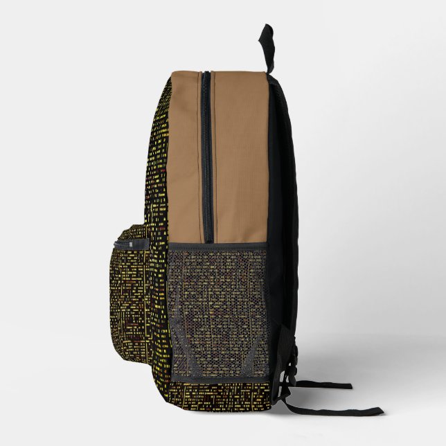 "Fierce Technology Man's Best Friend Art - Printed Backpack (Right)