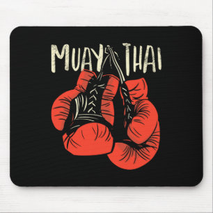 Fierce Thai Boxing Fight Style For Kickboxing Muay Mouse Pad