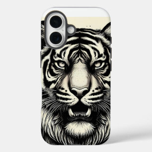 Fierce Tiger Ink Art – Wild Aesthetic Iphone Case
